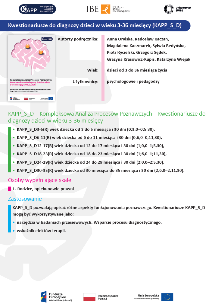 11 KAPP skale obserwacyjne dla dzieci 0 36 mcy 1