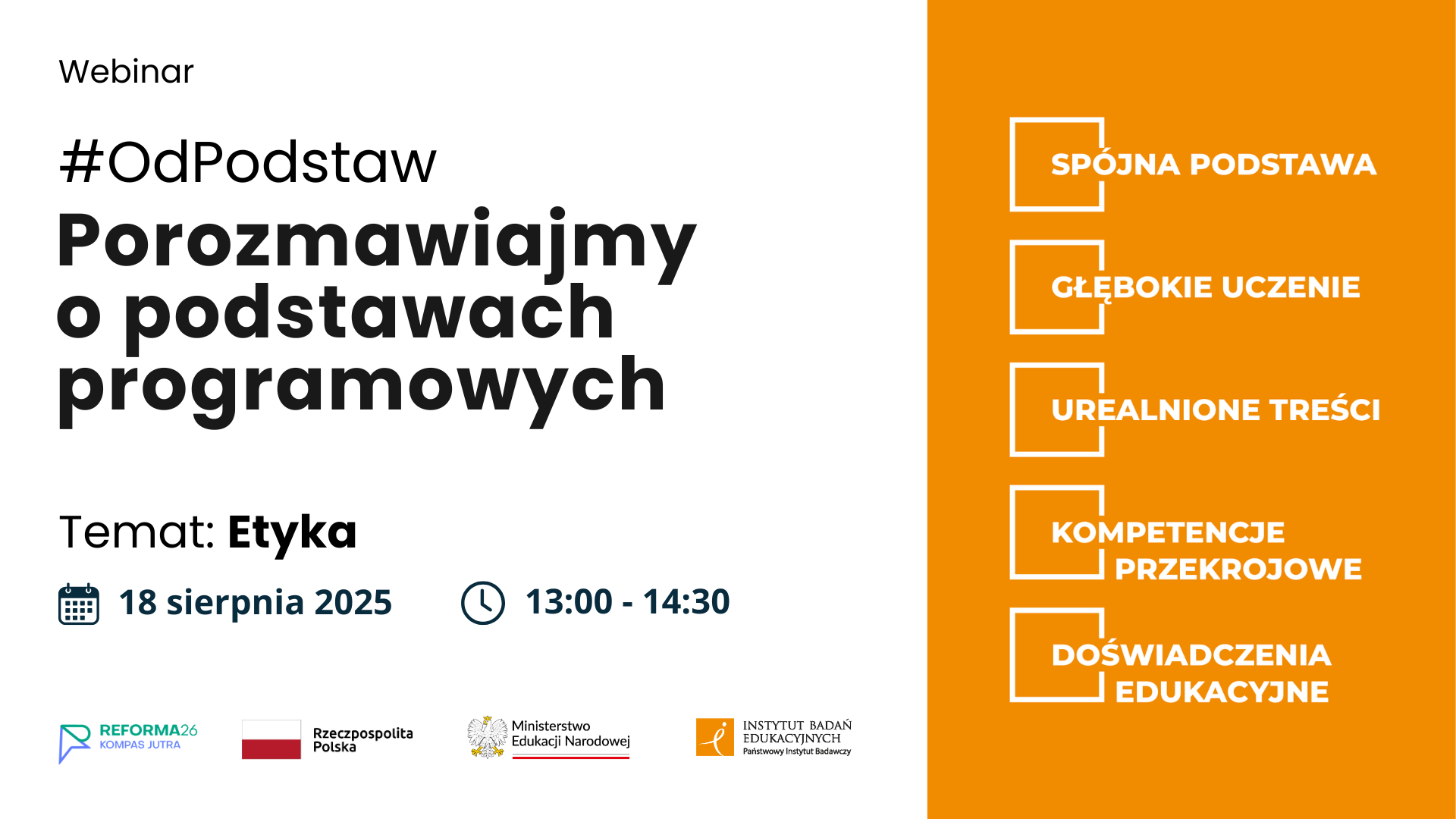 #OdPodstaw – porozmawiajmy o podstawach programowych - etyka