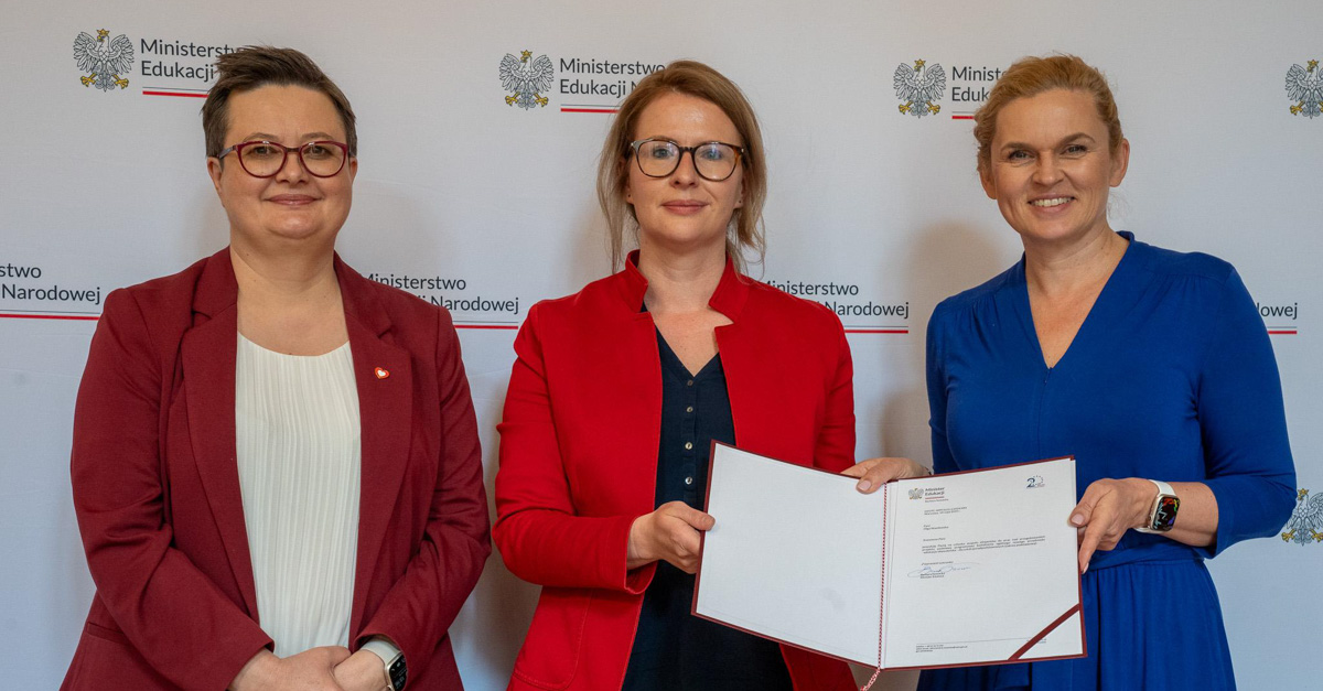 Olga Wasilewska, Deputy Manager of the International Research Department appointed to the Civics Education Team of the Ministry of Education 