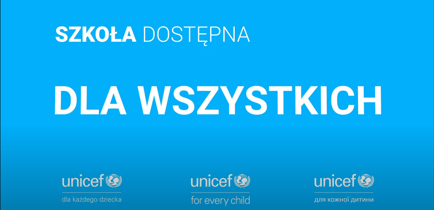 Unicef, szkoła dostępna dla wszystkich