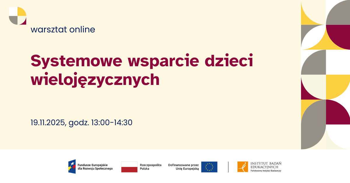 Warsztat online Systemowe wsparcie dzieci wielojęzycznych