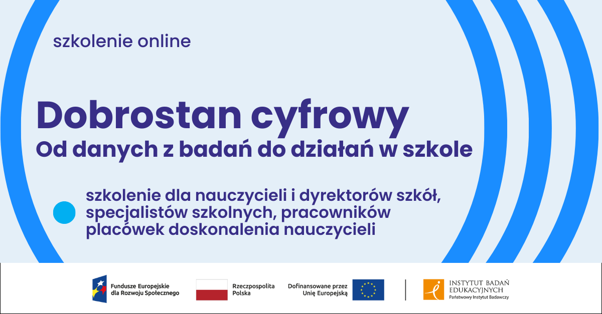 Grafika promująca szkolenie online 'Edukacja wysokiej jakości dla wszystkich – UDL wprowadzenie', organizowane przez Instytut Badań Edukacyjnych