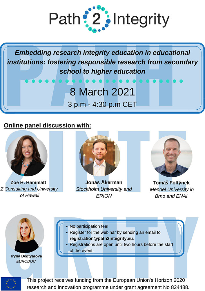 Path2Integrity Dialogue webinar 08.03.2021