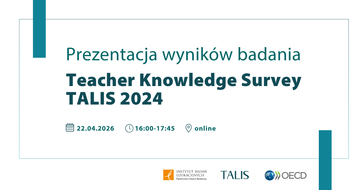 Ogłoszenie wyników Teacher Knowledge Survey TALIS 2024